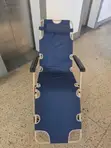 Blue Portable Folding Beach Chair with Steel Frame - 3