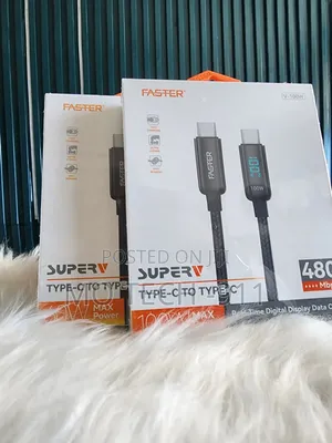 FASTER Super V Type-C to Type-C Cable 100W