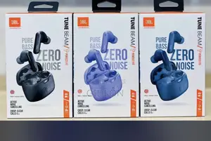 JBL Tune Beam Wireless Earbuds - Black