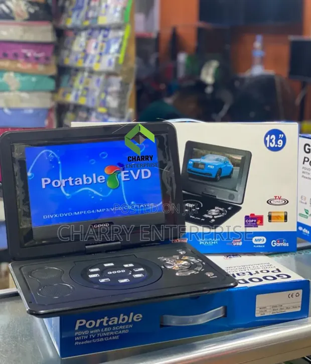 13.9 Inch Portable EVD/DVD Player for Home & Vehicle - 1