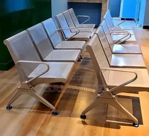 Premium 3-Seater Stainless Steel Waiting Bench