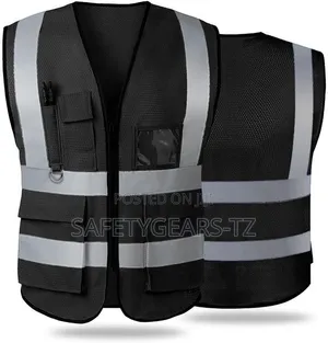 Vest ya Usalama ya Hi-Vis yenye Mifuko 5