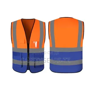 Vest ya Usalama ya Hi-Vis yenye Mifuko 5