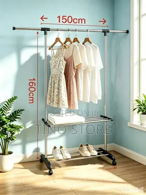 Extensible Garment Rack with Wheels
