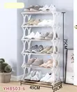 5-Tier Plastic Shoe Rack - 1