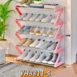 Z Shaped 5-Tier Shoe Rack - 1