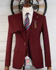 A&D Men's Maroon Suit - 1