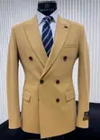 Abraham Moon Khaki Men's Suit - 1