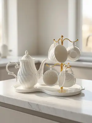 Royalty Brand White Tea Set