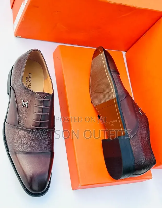 Men's Louis Vuitton Moccasins - New Leather Shoes - 1