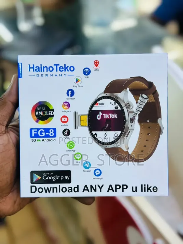 Haino Teko FG-8 Android Smartwatch yenye Kamera (4GB/64GB) + GPS - 1