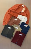 T-Shirt ya Mikono Mirefu ya Pamba kwa Wanaume - Kahawia - 3