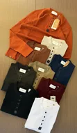 T-Shirt ya Mikono Mirefu ya Pamba kwa Wanaume - Kahawia - 4