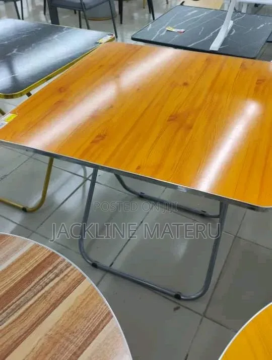 Foldable Table 80cm with Chairs - 1