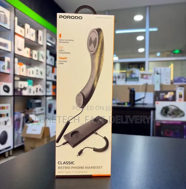 Porodo Classic Retro Phone Handset (Type-C) - 1