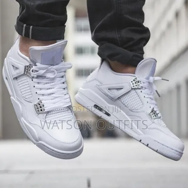 Men's Air Jordan Leather Sneakers - White - 1