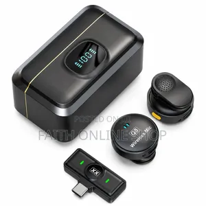 Q8 Wireless Lavalier Microphone with Charging Case
