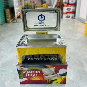 E1 Stainless Steel 9L Chafing Dish / Buffet Stove