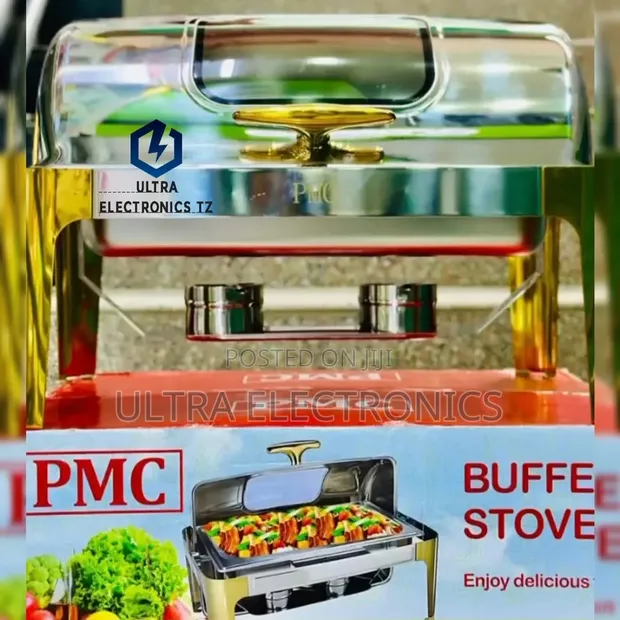 PMC Stainless Steel 9L Chafing Dish / Buffet Stove - 1