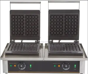 Commercial Stainless Steel Electric Waffle Maker (Double Head)