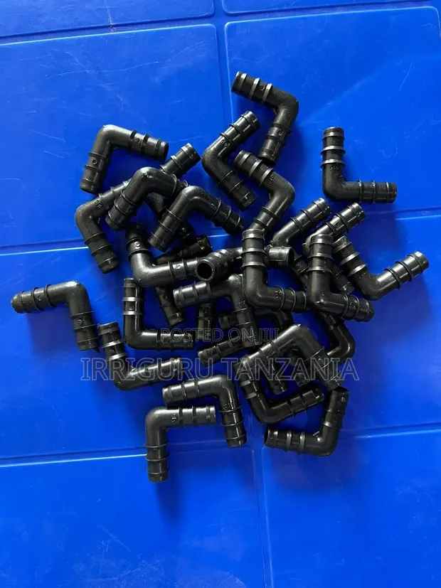 Barbed Elbow Fitting for Blind and Round Pipes - 1