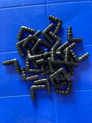 Barbed Elbow Fitting for Blind and Round Pipes