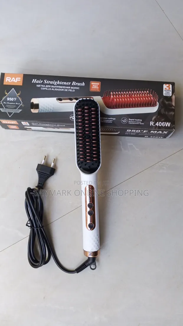 Raf Hair Straightener Brush R.406W - 1