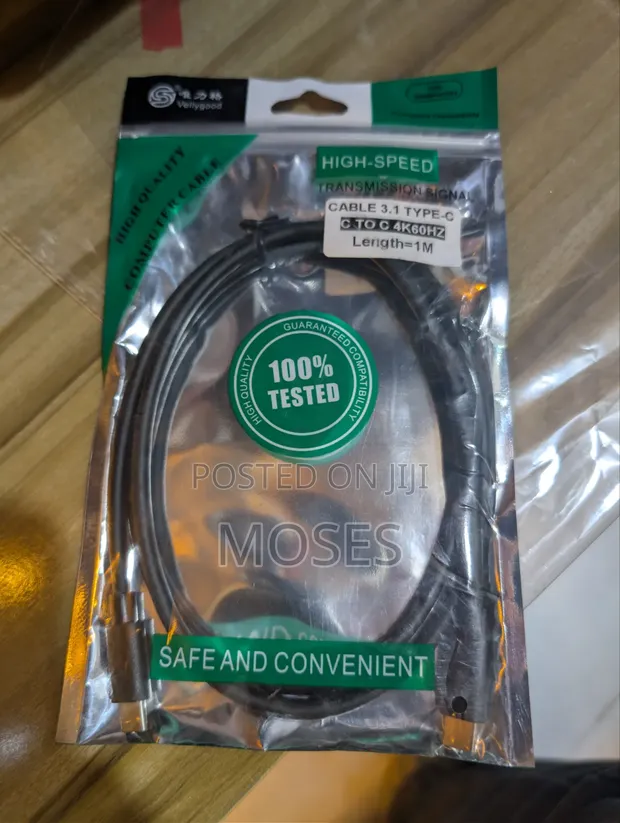 1m USB-C to USB-C 4K 60Hz Cable - 1