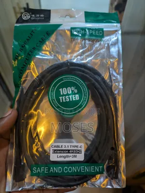USB-C to USB-C Cable (3.1 Type C, 4K 60Hz, 3m)