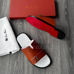 Men's Leather Sandals - Loro Piana Style