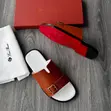Men's Leather Sandals - Loro Piana Style - 1