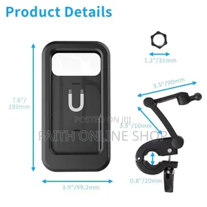 360° Rotating Motorcycle/Bicycle Phone Holder Mount