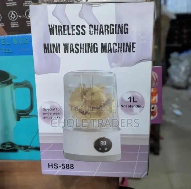 1-Litre Mini Washing Machine with Wireless Charging (HS-588) - 1