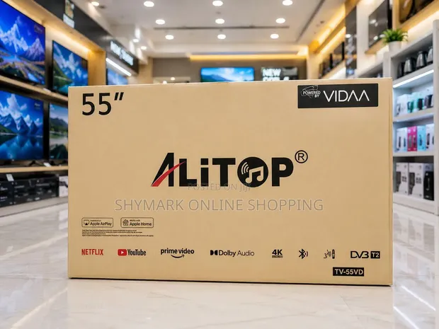 Alitop 55 Inch 4K Smart TV Vidaa - 1