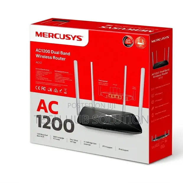 Mercusys AC12 AC1200 Dual-Band Wi-Fi Router - 1