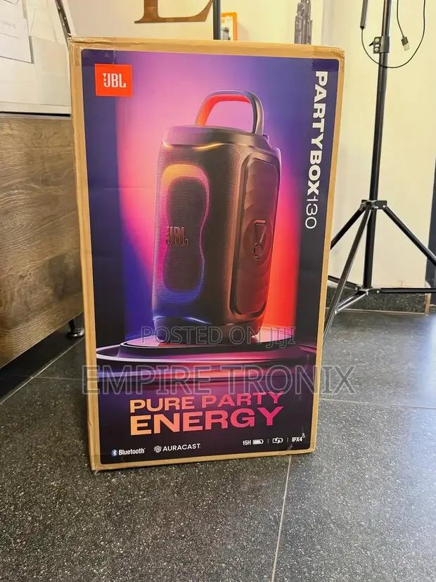 JBL Partybox 130 Portable Bluetooth Speaker - 1