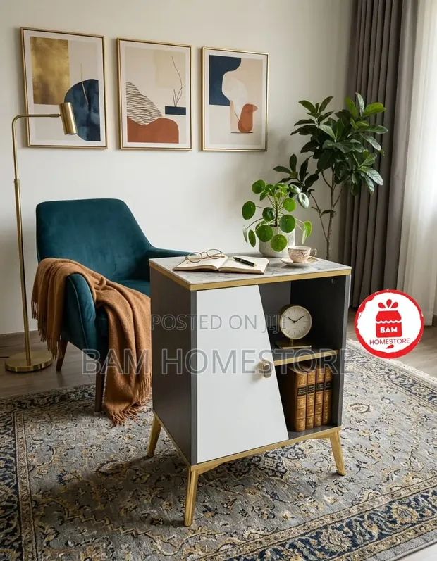 Modern Bedside Table/Side Cabinet - 1