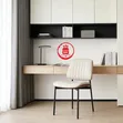 Premium Padded Dining Chair - Modern Style (Black/White) - 1