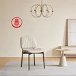 Premium Padded Dining Chair - Modern Style (Black/White) - 2