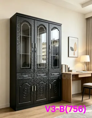 Elegant 3-Door Display Cabinet