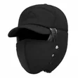 Brand New Leather Trapper Hat - Black - 4