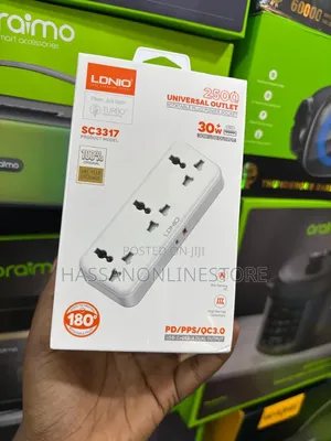 LDNIO SC3317 3 AC Outlets Portable Extension Power Socket
