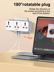 LDNIO SC3317 3 AC Outlets Portable Extension Power Socket - 4