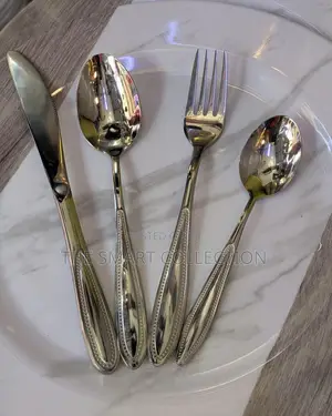 Set of 6 Gold and Silver Spoons