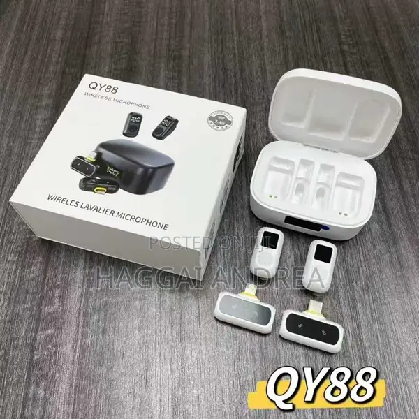 QY88 Wireless Lavalier Microphone - 1