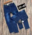 Men's Blue and Dark Blue Jeans - 2