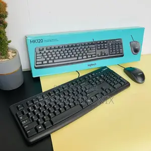 Logitech MK120 Corded Keyboard and Mouse Combo