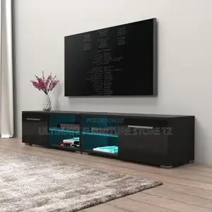 Brand New Wood-Mode TV Stand with Shelves
