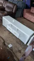 Brand New Wood-Mode TV Stand with Shelves - 4