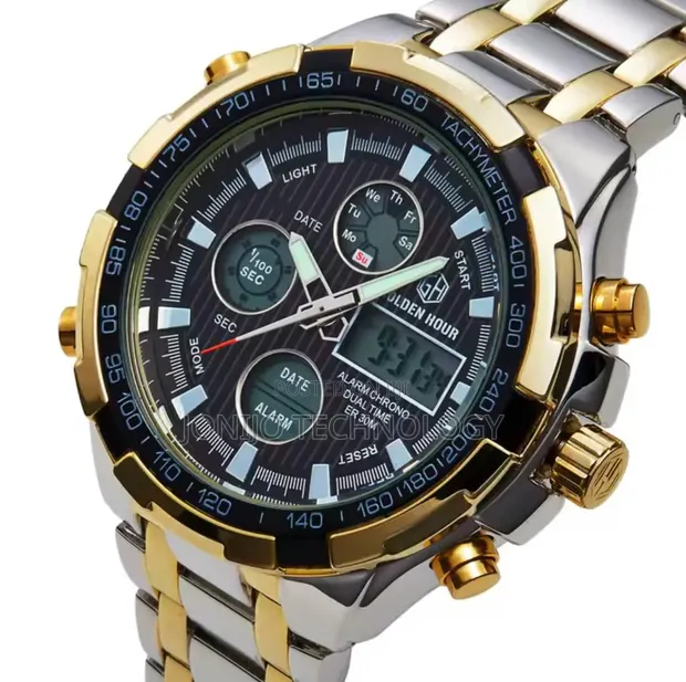 Golden Hour Analog Watch - Gold Stainless Steel - 1